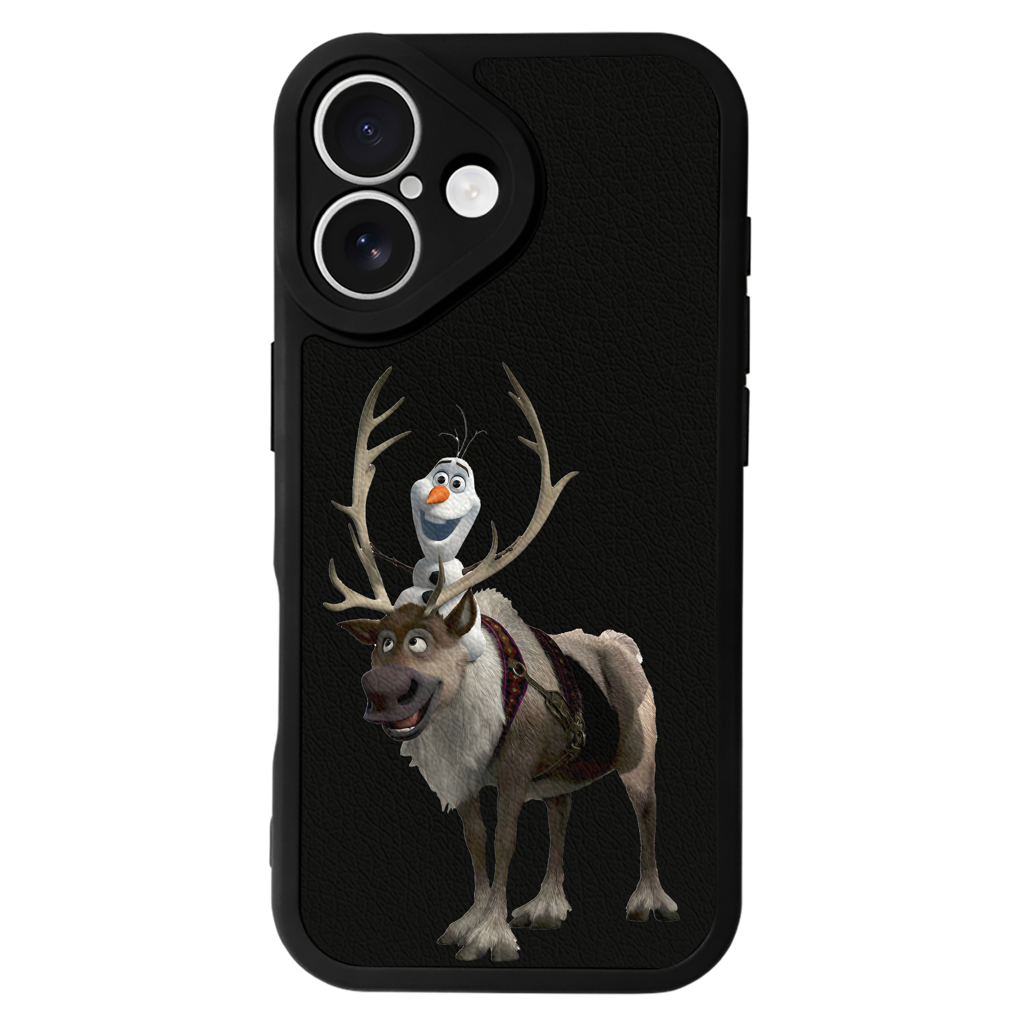 （画像用） アナと雪の女王 アンナ エルサ Frozen Anna Elsa 【iPhone 16シリーズ対応】シリコンスマホケース（レザー調） 材質：シリコン